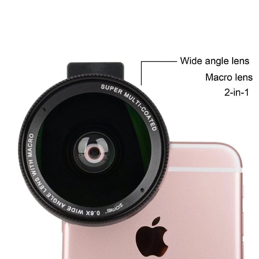 Telefoon Lens Kit 0.6x Super Groothoek + 15x Macro Lens Hd Telelens Voor IPhone11 9 8 Redmi 7 samsungA50 HuaweiP30 P20 Mate