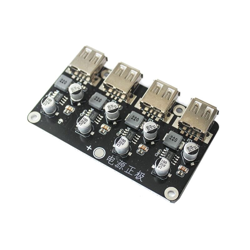 USB QC3.0 DC Step Down Converter Charging Module 4.5-32V 5V 9V 12V 2/4 Channels