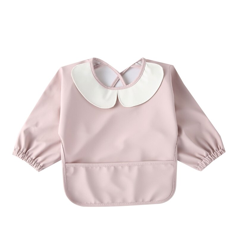 Waterdichte Pu Baby Bib Burp Doek Met Voedsel Pocket Zuigelingen Kinderen Lange Mouw Voeden Tekening Kiel Schort Jongens Meisjes Stuff: 8