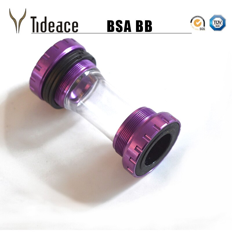 Bicycle Press Fit BSA Bottom Bracket MTB Road Cycling Plastic&Aluminum alloy Bolt 68mm Crank Axis