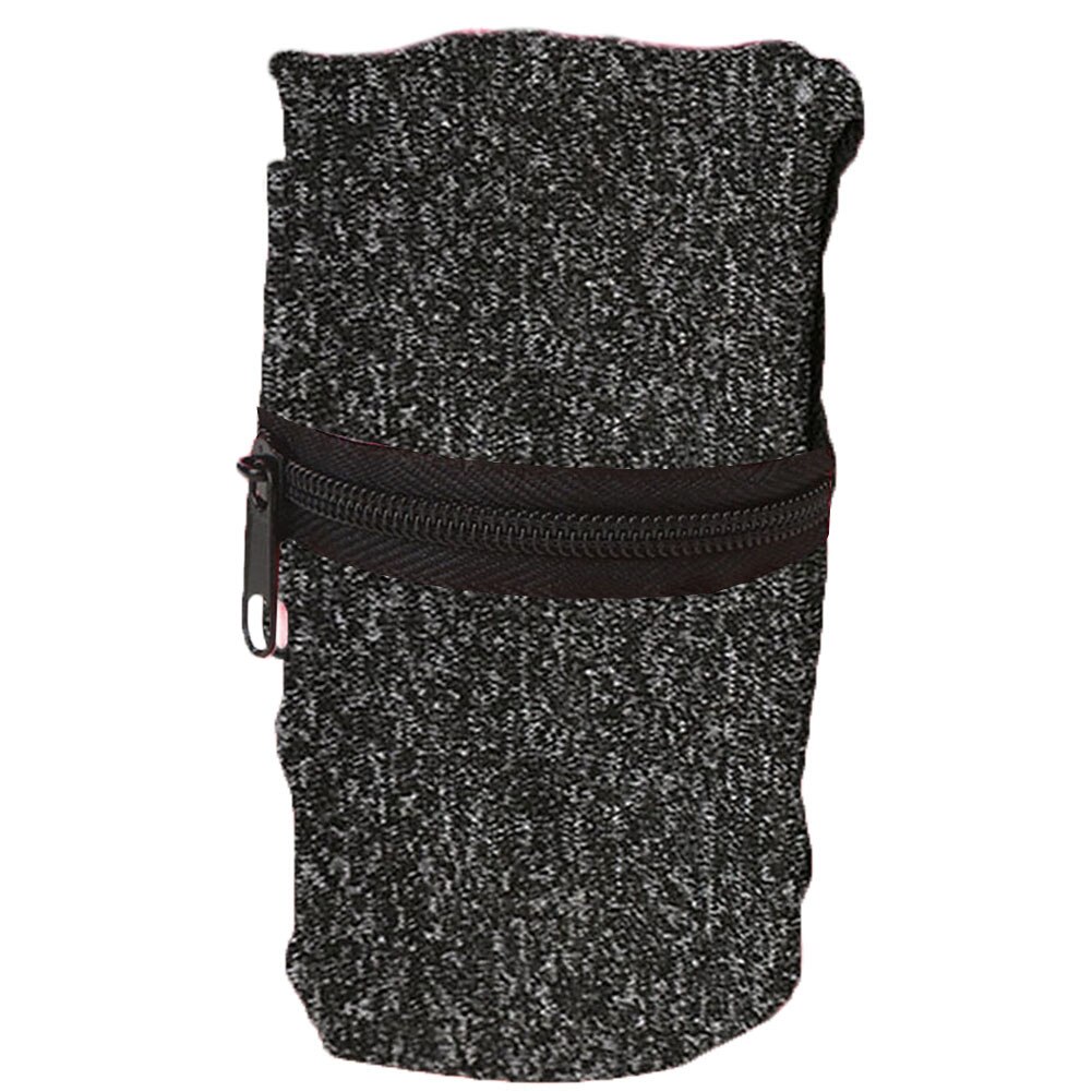 Men Women Running Sport Travel Zipper Wrist Wallet Band Coin Key Holder Storage Pouch Travel Gym Cycling Safe Sport Bag: Grey