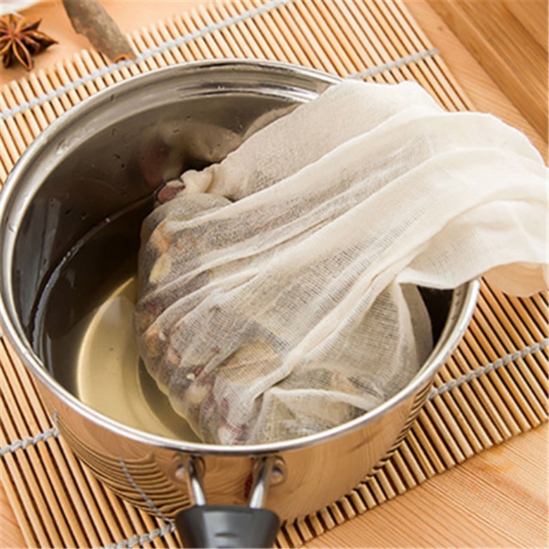 Cotton rope type net bag Chinese medicine separator slag bag boil fish soup separation net bag reuse mesh bag