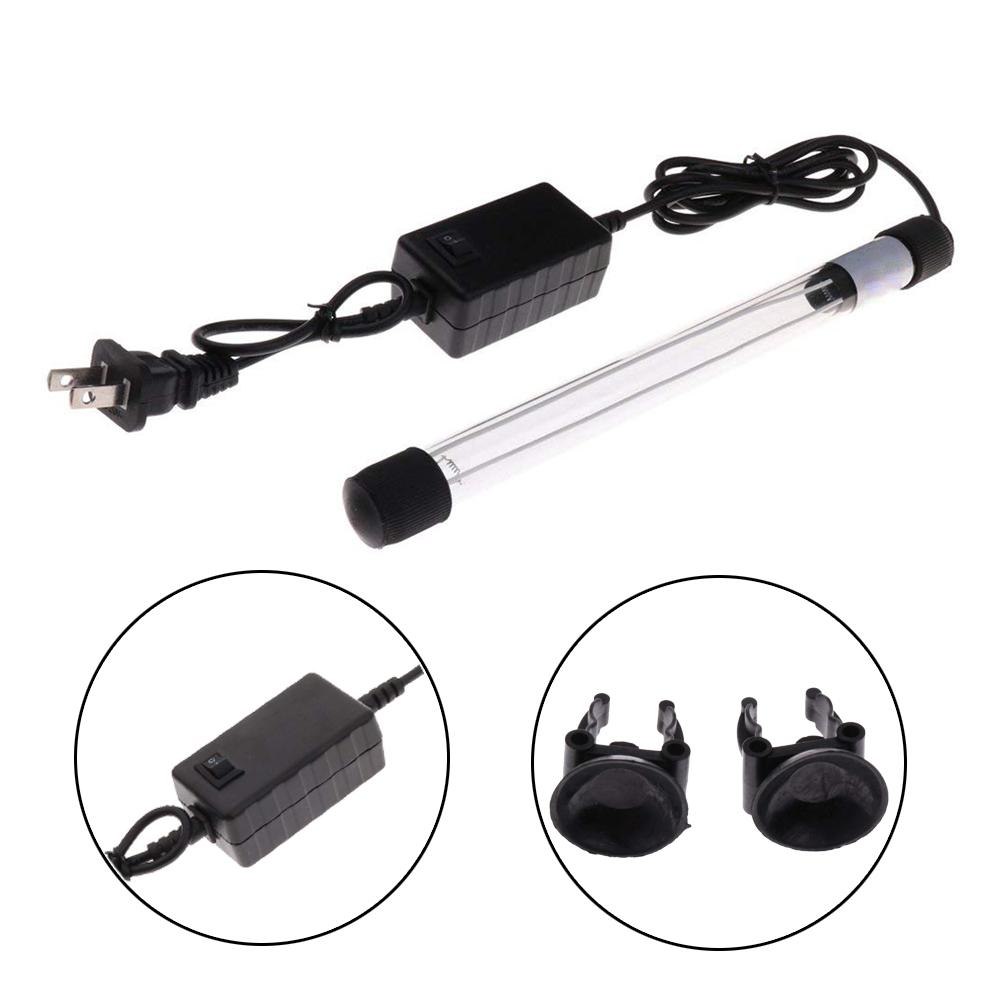 5/9/13W Aquarium LED UV Sterilizer Light Fish Tank Algae Removal Lamp Pond Swim Pool Disinfection Lamp 110-220V