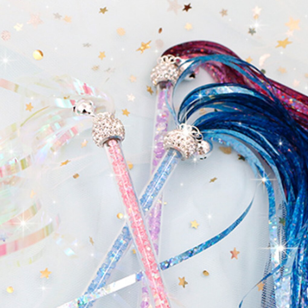 Acryl huisdier teaser speelgoed grappige interactieve lange papieren kwast speelgoed glinsterende glimmende huisdier stok toverstaf