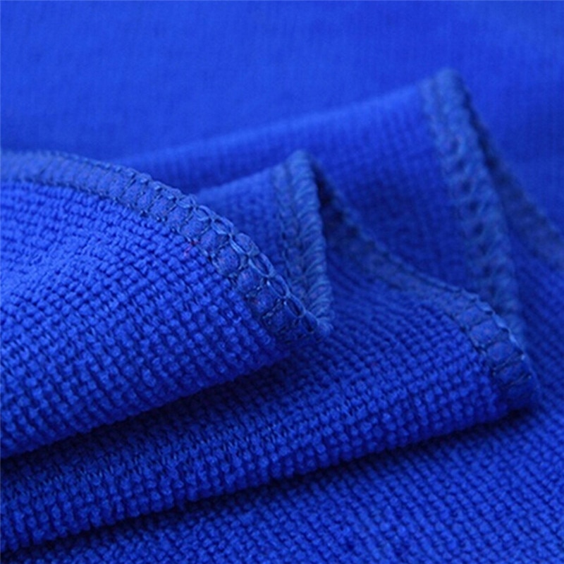 Toallas de microfibra para limpieza de coche, paño de lavado absorbente, suave, grueso, de felpa, para el cuidado del coche, 25x25cm, 10 unidades