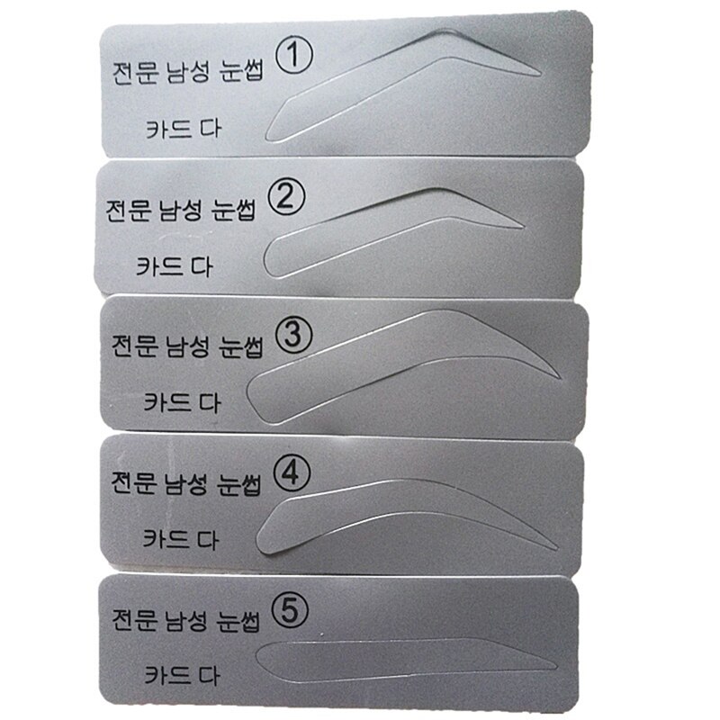 Modèle de sourcil réutilisable pochoir maquillage à réaliser soi-même modèle de sourcil Shaper Guide de sourcils toilettage carte de gabarit maquillage outil de beauté