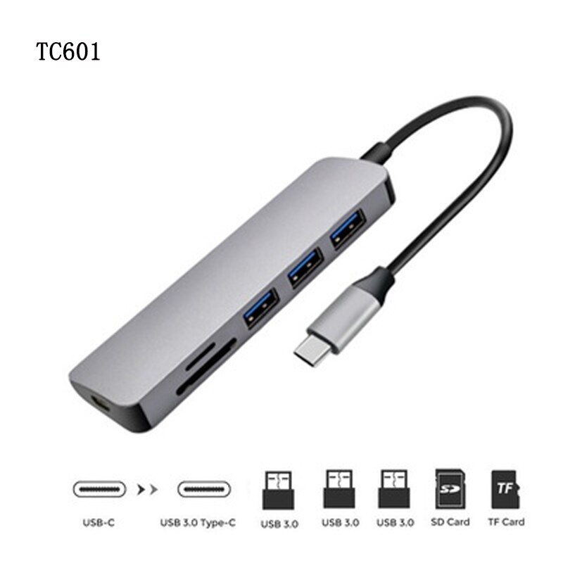 Multi-funzione di Tipo-C dock Tipo-C a HDMI video ad alta definizione di interfaccia/USB3.0 Porta/Porta PD per PC/Notebook con il Tipo-c