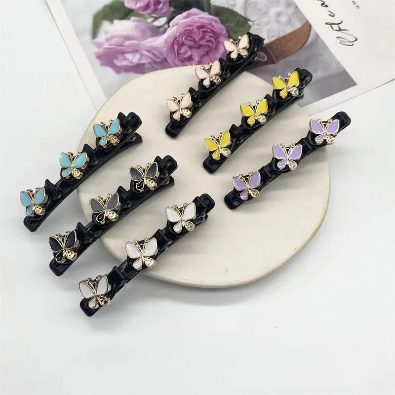 Double Layer Braided Hairpin Hair Hoop Broken Hair Clip Women Hairpin Korean Fixed Headband Hairpin Lazy Hair Accessories