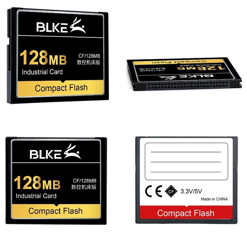 BLKE CF Card 128M 256M 512MB 1G 2GB 4G Compact Flash Card Memory Card for Machining center fanuc Mitsubishi M70 CNC machine tool