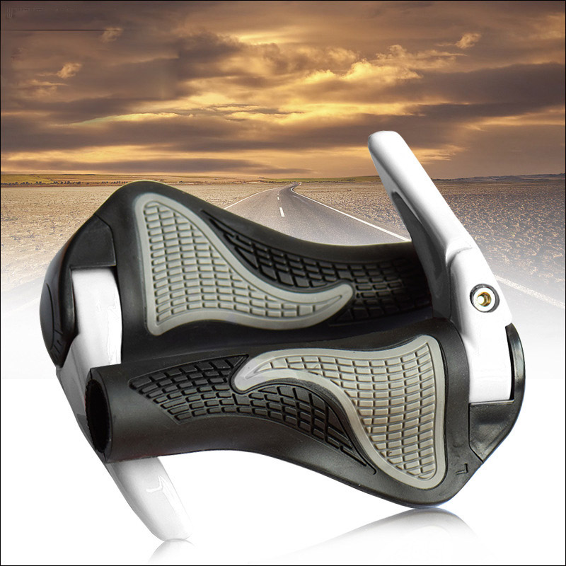 Empuñaduras de bicicleta MTB, antideslizantes, ergonómicas, manillares de bicicleta, manillares de bicicleta, piezas de bicicleta de goma, agarres de bicicleta, accesorios de bicicleta: Blanco