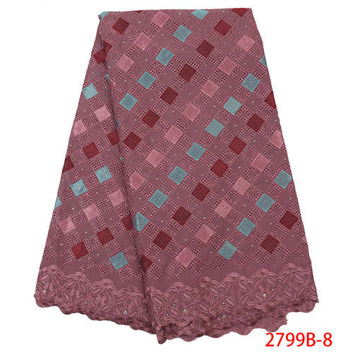 schweizer Schleier spitze schwarz Afrikanische spitze schweizer spitze baumwolle mit steinen kleider für frauen KS2799B-2: Bild 8