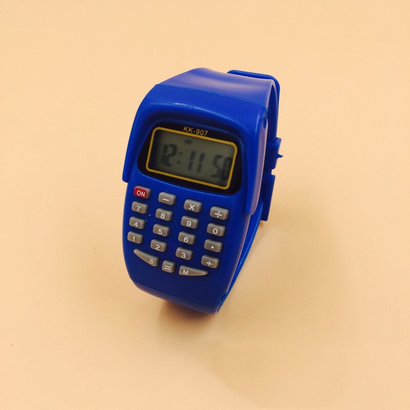 Fad Children Silicone Date Multi-Purpose Kids Electronic Calculator Wrist Watch