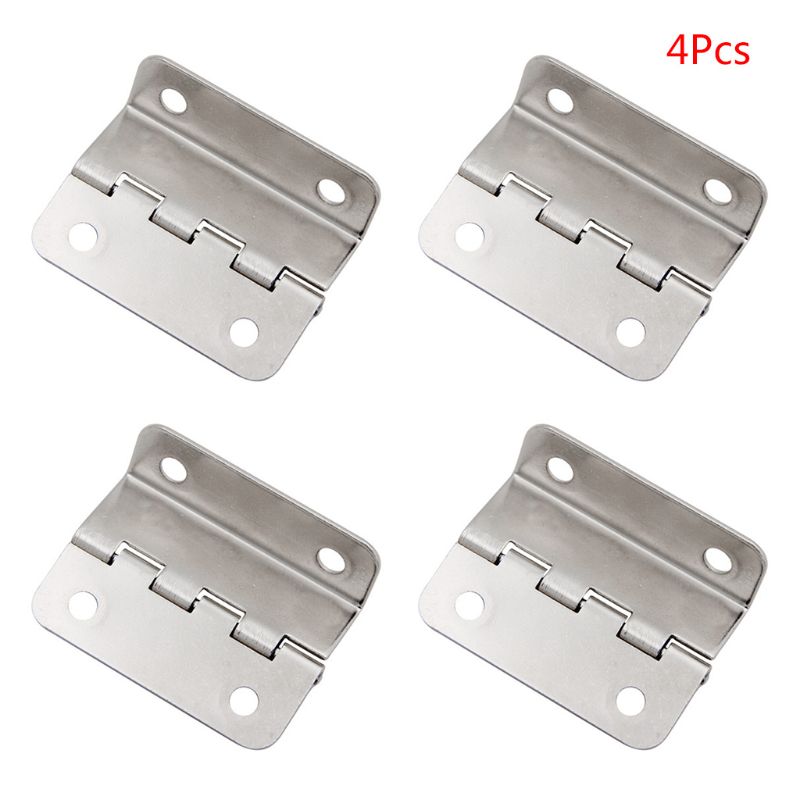 Bisagra de puerta de armario para equipaje, cajas de madera para joyería, bisagras Vintage, decoración para muebles para hogar con 4 agujeros, Uds.: Silver