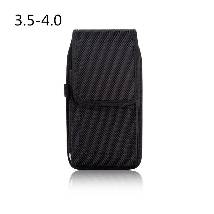 3.5~6.3inch Mobile Phone Universal Waist Bag for IPhone Samsung Xiaomi Huawei Hook Loop Holster Pouch Belt Storage Bag Cover: 3.5-4.0 inch