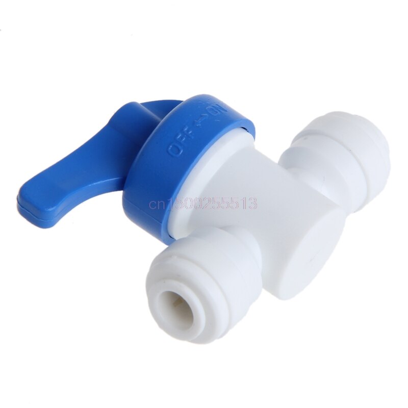 Kulventil 6mm 1/4 " rör od port plast vattensystem slinganslutning