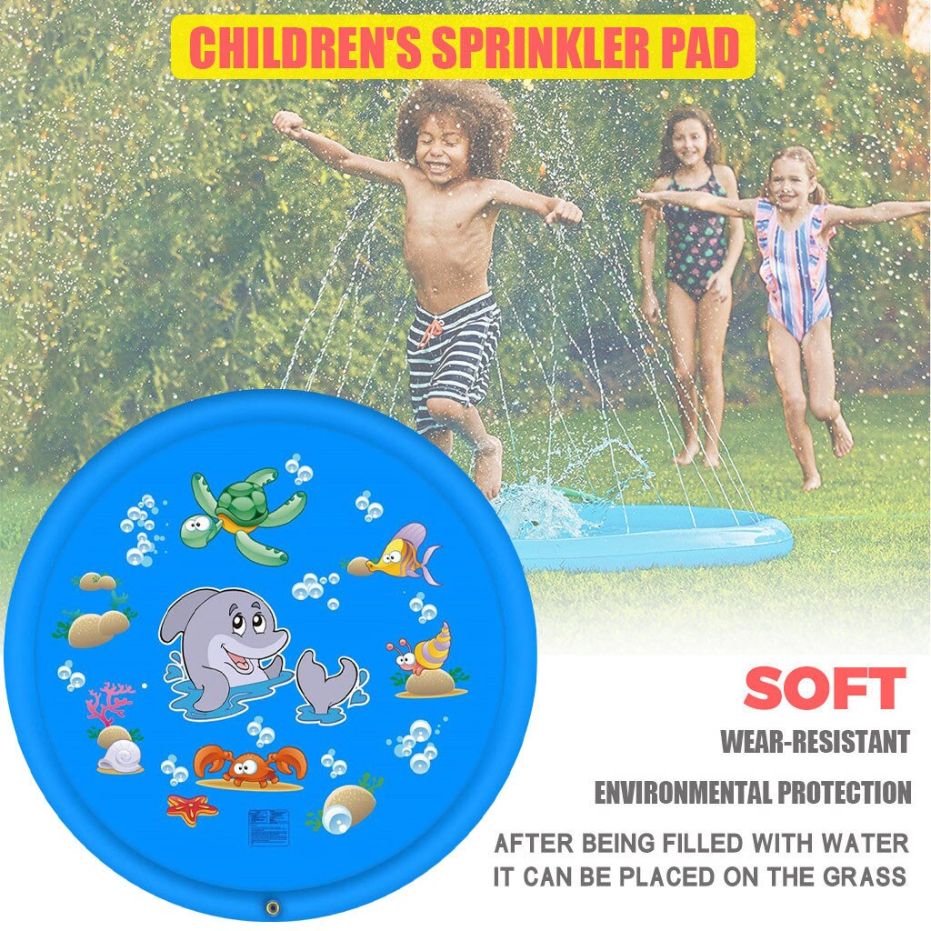 Wasser sprühen Kissen, draussen Aufblasbare Sprinkler, freundlicher Polsterung Pad,