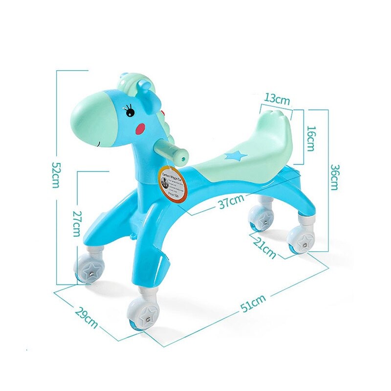 Bicicleta de equilibrio de dibujos animados para bebés y niños pequeños, juguete para aprender a caminar por primera persona
