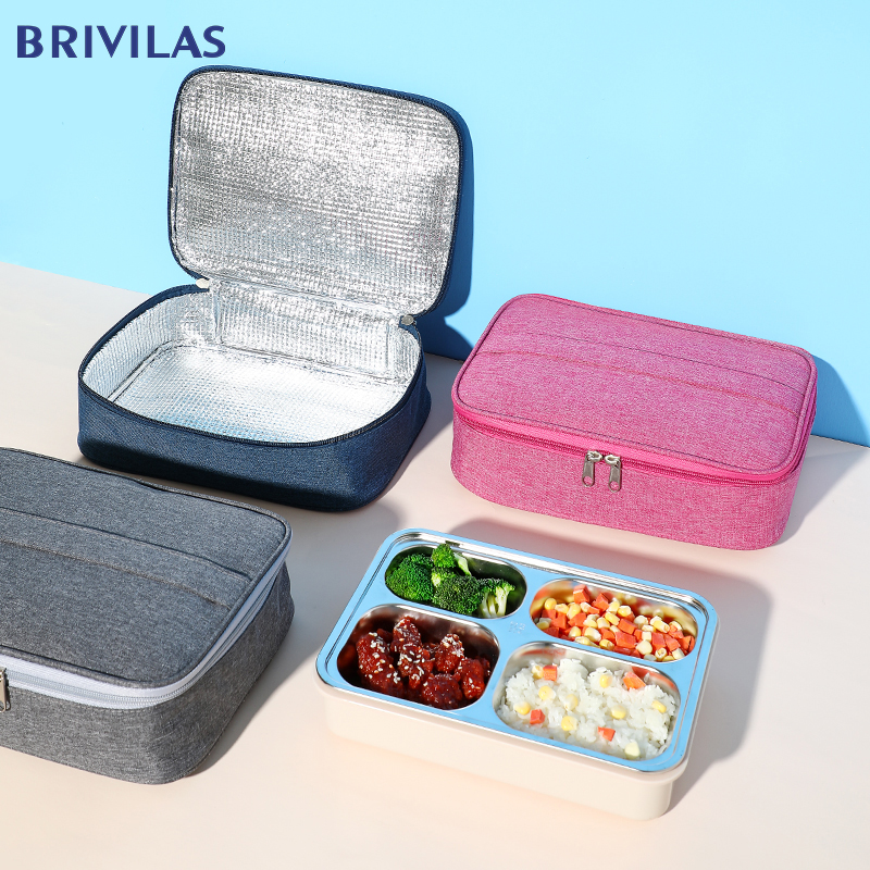 Brivilas – sac à lunch pour femmes, glacière portable, isolation, sac de pique-nique étanche, boîte à petit déjeuner scolaire,