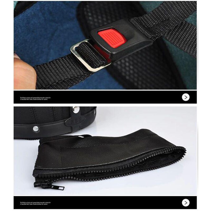 retro Motorrad Leder Helm Motorrad Reiten Jahrgang Kreuzer touren Halb Helme Moto Fahrrad Rolle skaten Baseball Kappe