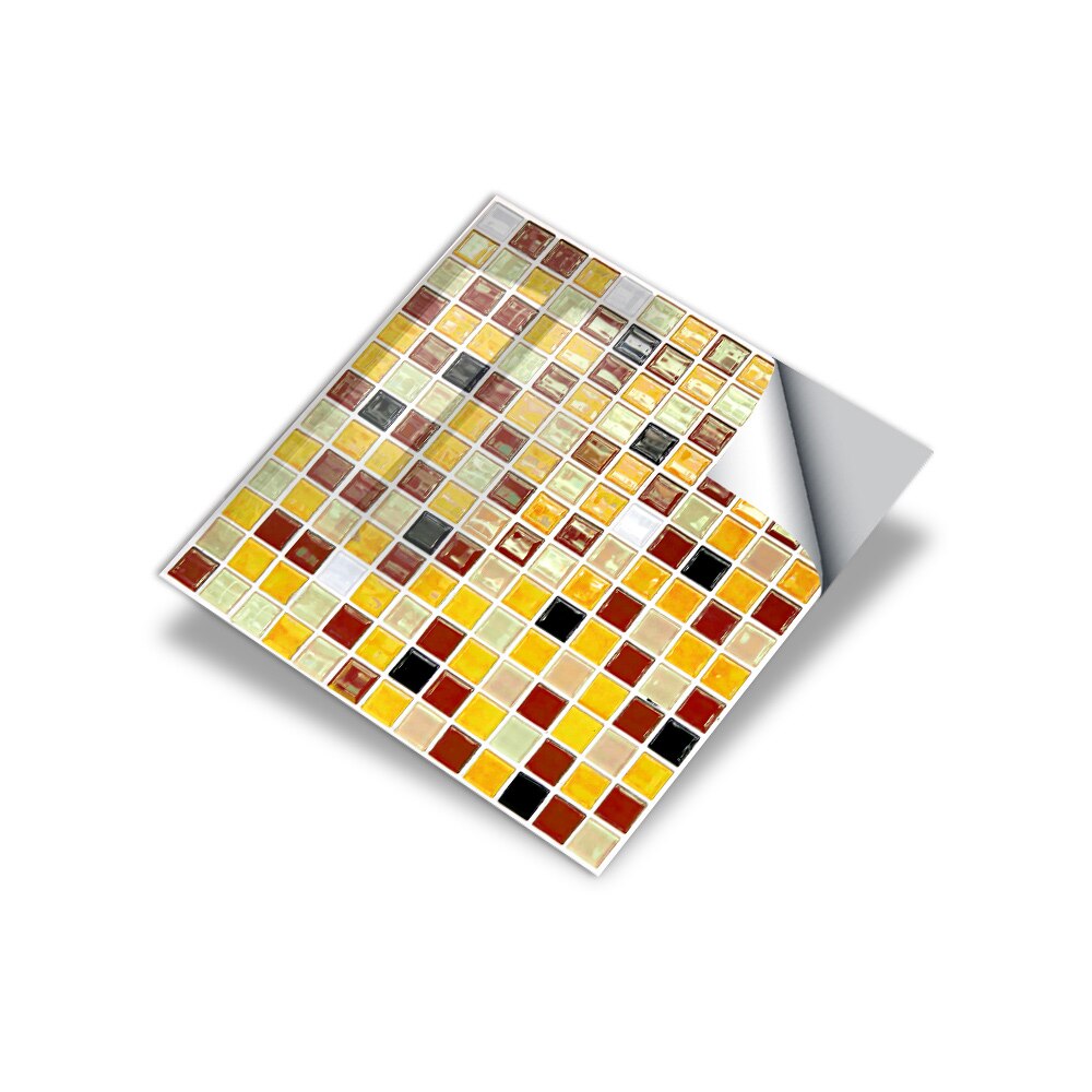 Mosaikk veggklistremerker kjøkken bad fliser klistremerker vanntette europeisk stil bad simulering kunst fliser klistremerker