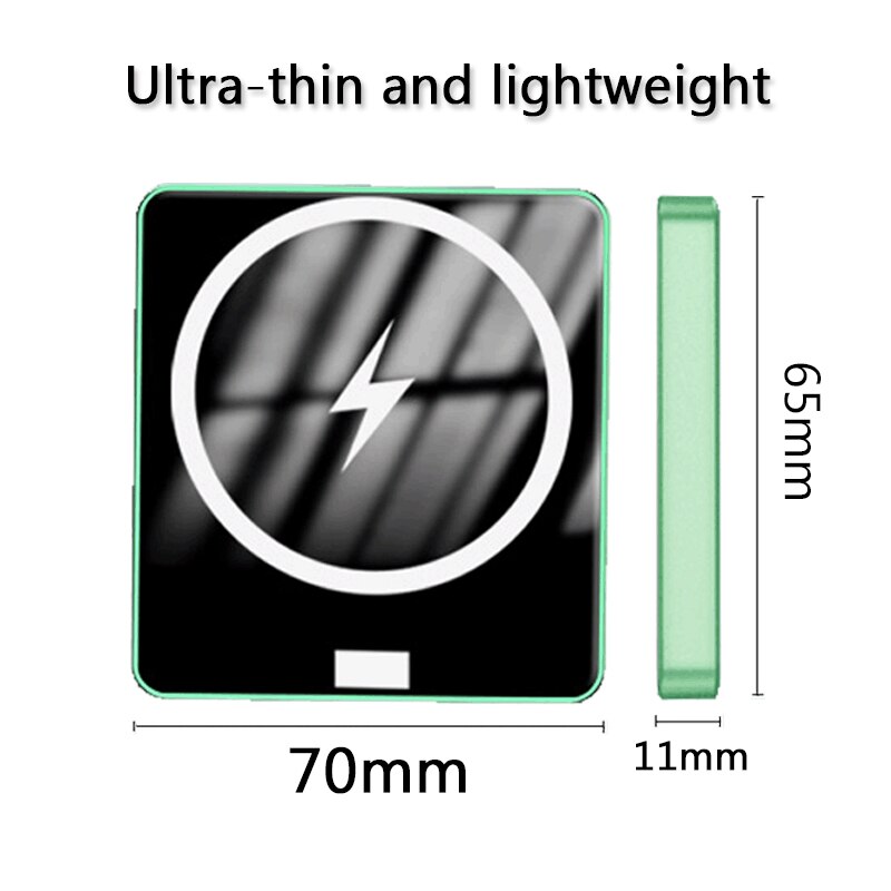 15W Magnetische Power Bank Snelle Oplader Voor Magsafe Draadloze Opladen Draagbare Mobiele Telefoon Batterij Voor Iphone12 12Pro Max 12mini
