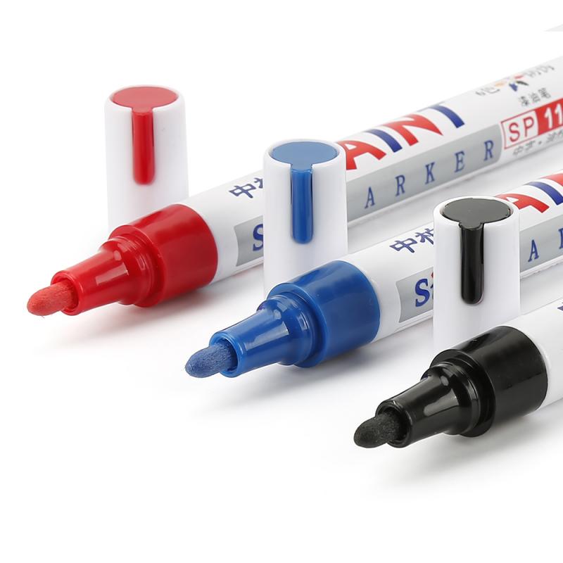 12Colors Waterproof Car Tyre Permanent Signature Pen Oily Marker Pen Car Tire Tread Environmental Tire Pen Lacquer Oil Pen TSLM1