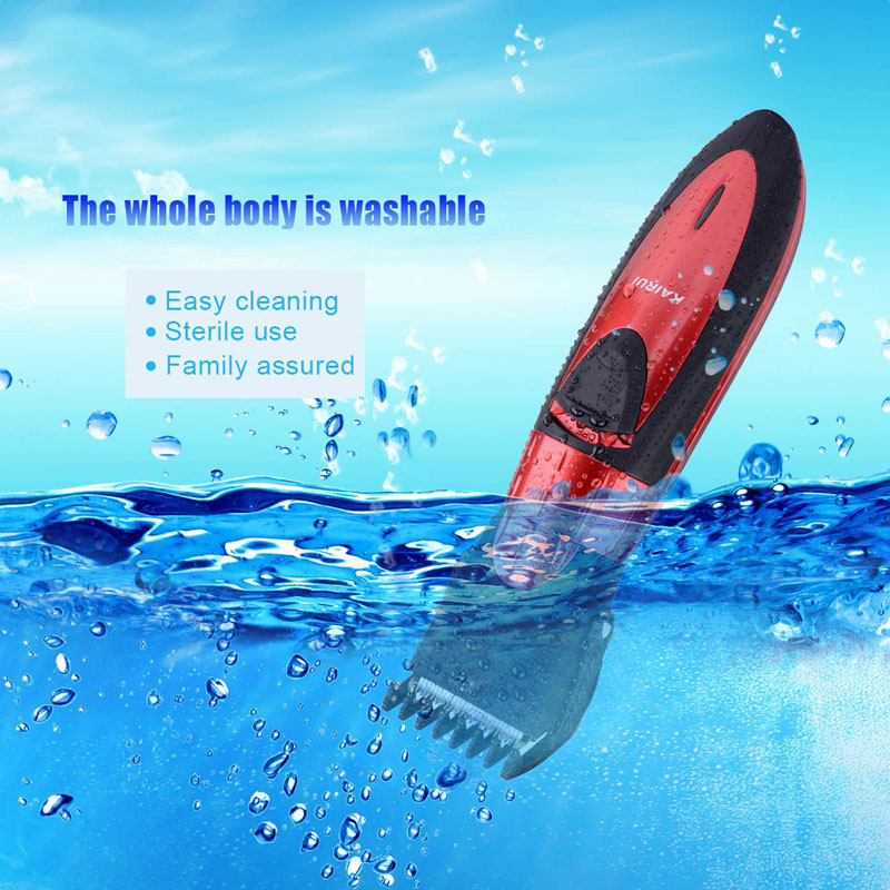 sales Kairui Waterproof electric hair clipper razor child baby men electric shaver hair trimmer cutting machine haircut P49