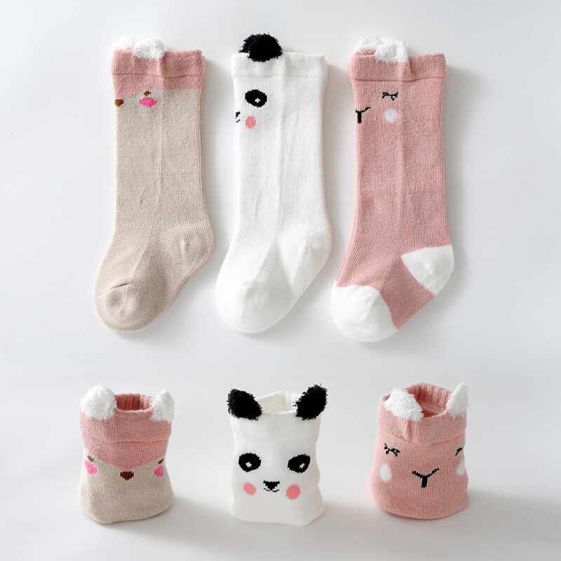Baby Sokken Vos Kat Animal Print Baby Sokken Cartoon Knie Hoge Lange Beenwarmers Jongen Meisje Kinderen Sokken mode Sokken: Set9 / XS 0-1Yrs
