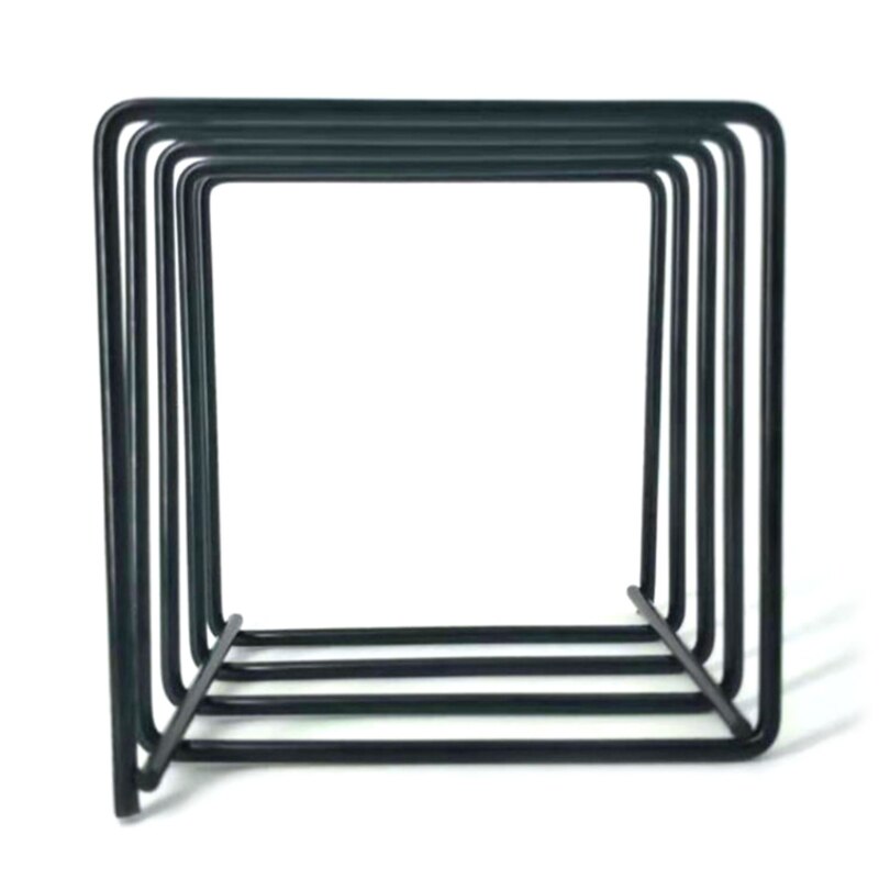 Iron Vinyl Disc Rack Record Display Holder Simple Document Book Stand Storage Organizer Shelf Home Office