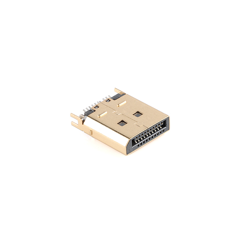Interfaz DisplayPort de 5 piezas, conector macho, DP-20P, pantalla con clip, interfaz de alta definición, HDMI chapado en oro