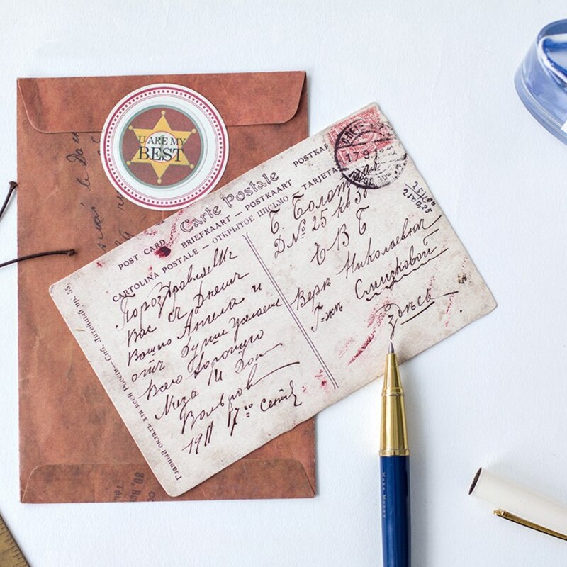 5pack Vintage recollection series Postcards Greeting Card Birthday DIY cards message card Party invitation