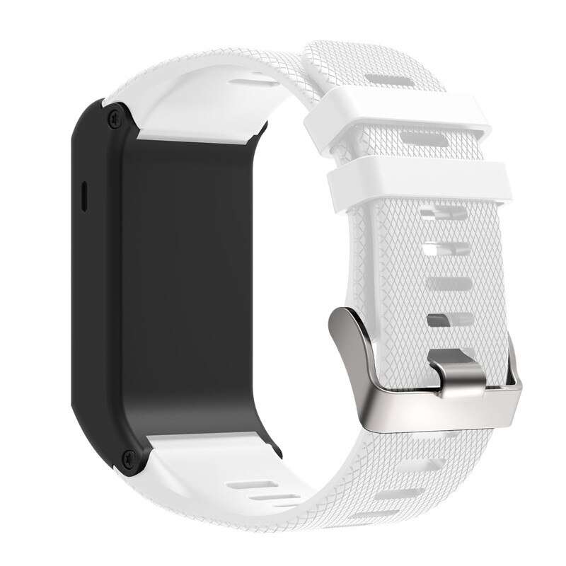 Sport silikonrem för garmin vivoactive hr handledsrem armband band band för garmin vivoactive hr utbytesband armring: Vit