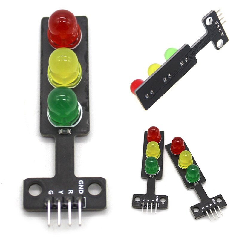 Led Traffic Light Module 5V Digital Signal Output Ordinary Brightness 3 Light Separate Control