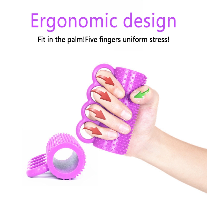 Silicone Hand Recovery Exerciser Hand Massage Tool Finger Training Ball for Hemiplegia Stroke Patients Elders