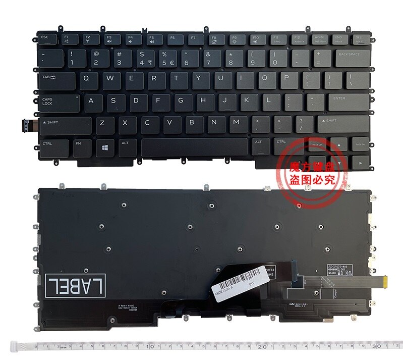 US Keyboard Backlit for DELL G7 7500 G7-7500 RGB Backlight Gaming Notebook English Keyboard