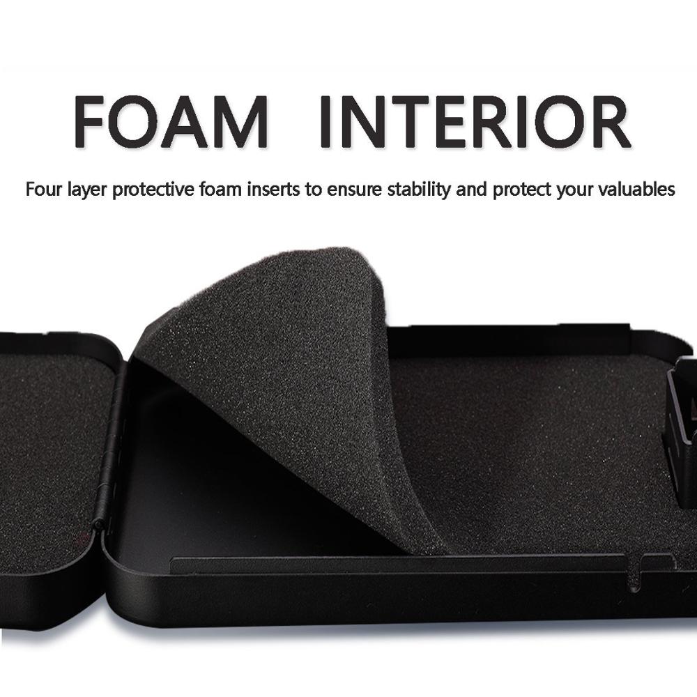 Gun safe lock box with security cable and mechanical lock