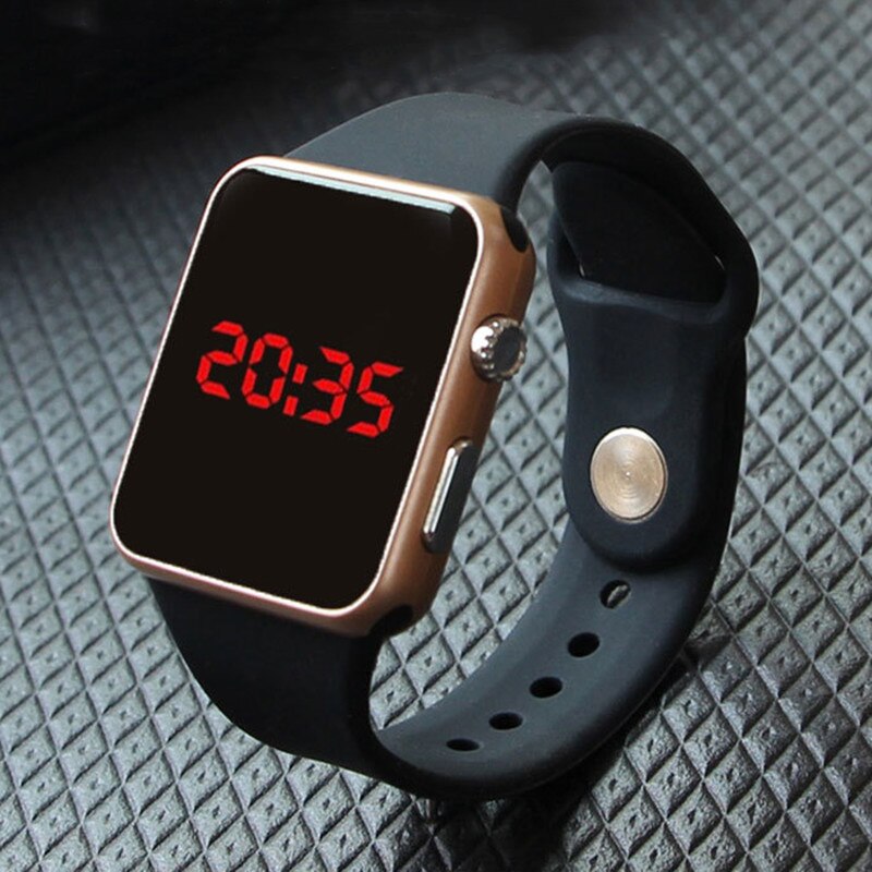 Femmes sport montres LED hommes montre numérique garçon ank fille Silicone montres horloges électroniques Hodinky numérique relogio