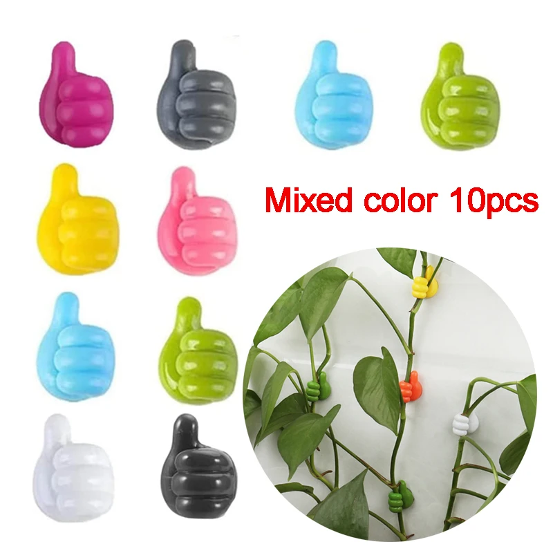 Clips muraux invisibles pour plantes grimpantes, 10 à 30 pièces, crochet auto-adhésif, Traction de vigne, décoration de jardin de maison: WHITE