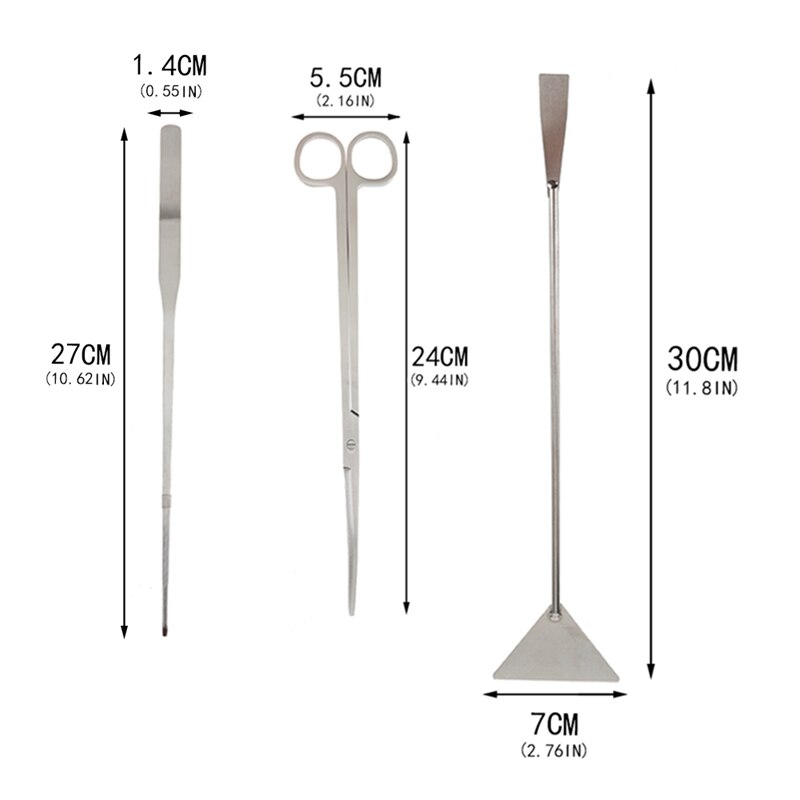Aquarium onderhoudsgereedschap set pincet schaar voor levende planten gras aquarium accessoires vis waterdierbenodigdheden