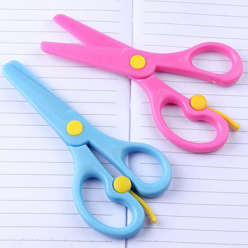 10Pcs Mini Safety Plastic Scissors Student Kids Stationery Home School Supplies Kindergarten DIY Cutting Paper Tool