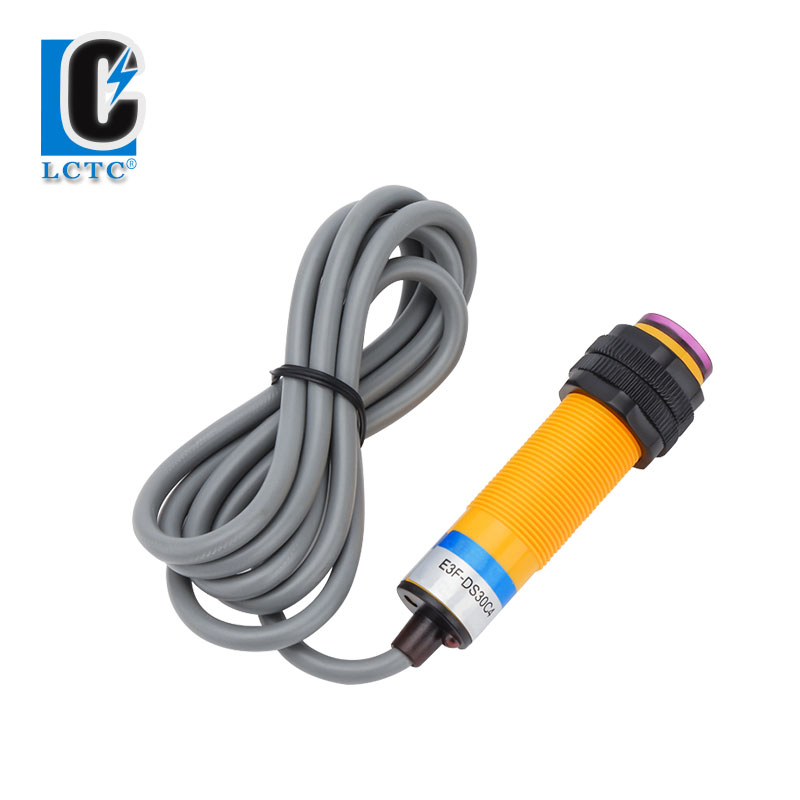 E3F-DS30 Proximity Switch Photoelectric Sensor switch NPN PNP DC AC 30cm Detection Range Adjustable