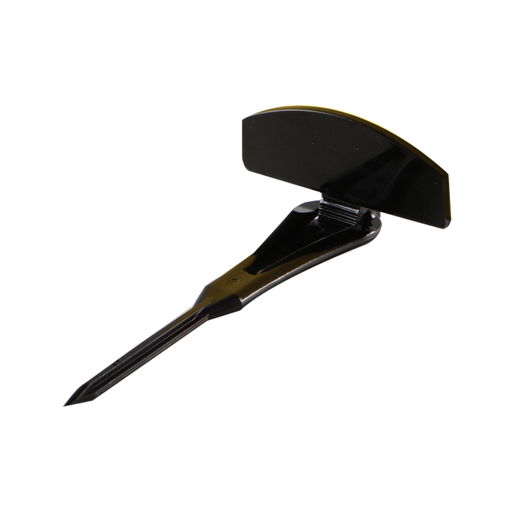 Porta biglietti da visita per alimenti in acrilico, testa dritta in plastica, fiore, scegli torta, punta decorativa, cartellino del prezzo: Grigio chiaro