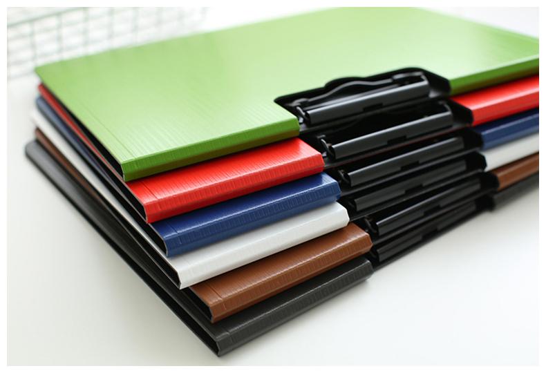thicken clip / letter size School Document reports Papers contract presentation black A4 Plastic File Folder
