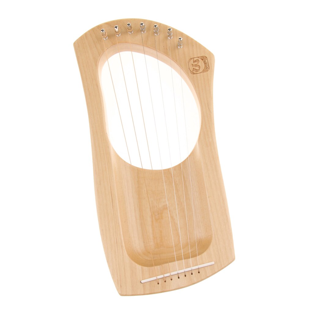 ARPA de madera de caoba de 7 cuerdas, piezas de instrumentos de cuerda para amantes de la música