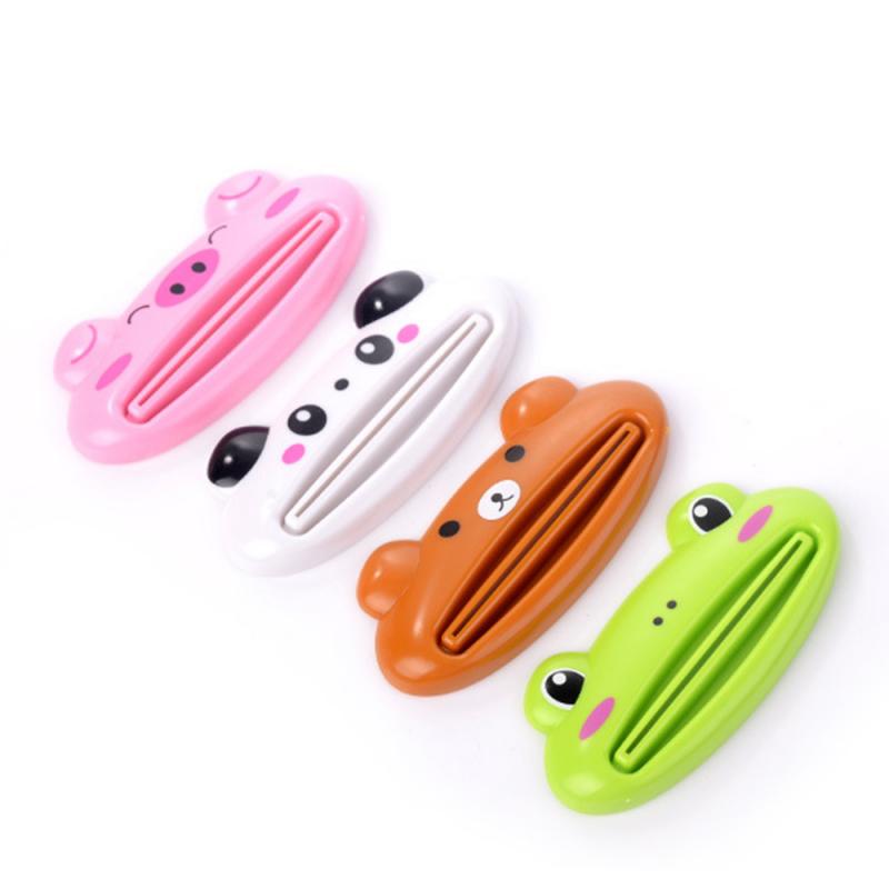 1PCS Toothpaste Dispenser Cartoon Bathroom Rolling Tube Holder Tooth Paste Tube Squeezer Easy Squeezing Clip Bathroom Supplies