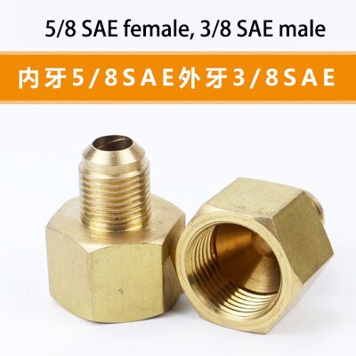 brass fitting adapter SAE1/4 Brass Pipe Hex Nipple Fitting Quick Coupler Adapter Male to Male Thread concentric reducer: Yellow