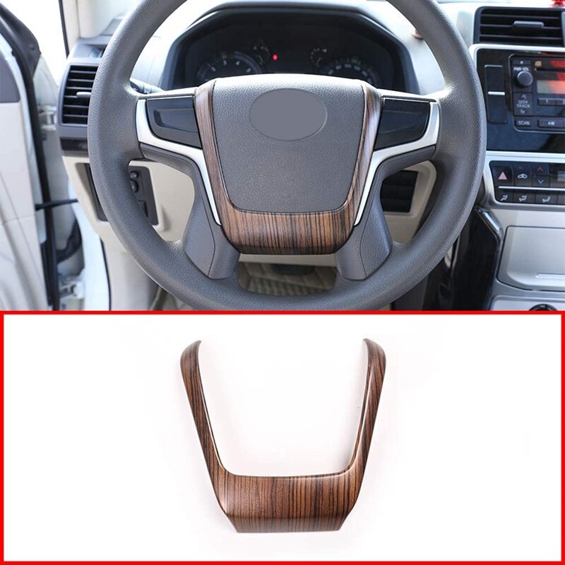 Biltillbehör ratt dekorationslister trim trä ådring för toyota land cruiser prado  fj150