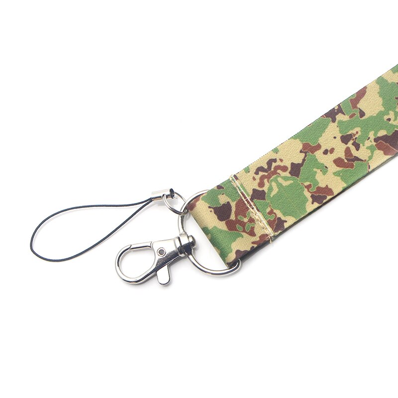 V23 Camouflage Legergroen Lanyard Voor Sleutels Id Kaart Mobiele Telefoon Bandjes Usb Badge Houder Diy Neck Strap Hang Touw lariat Lanyards