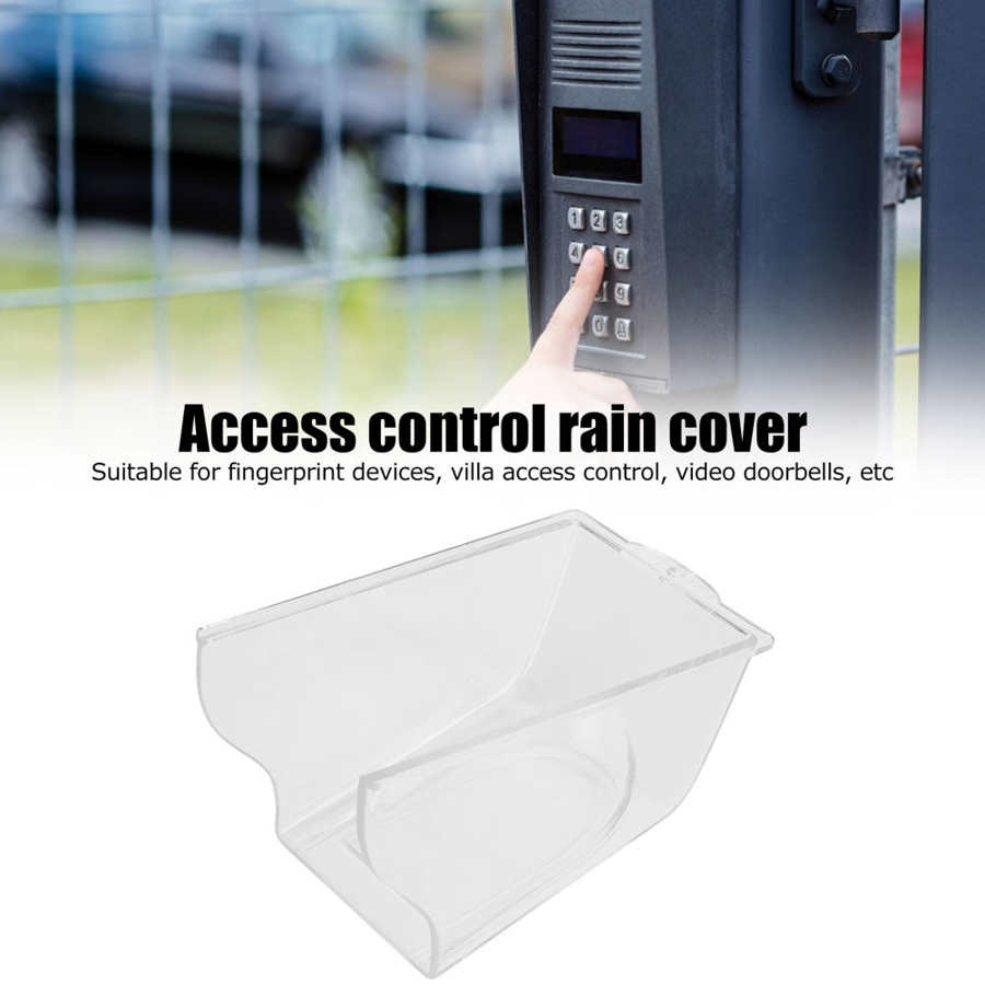 Outdoor Deurbel Beschermhoes Transparante Vingerafdruk Slot Deurbel Cover Toegangscontrole Regen-Proof Attachment