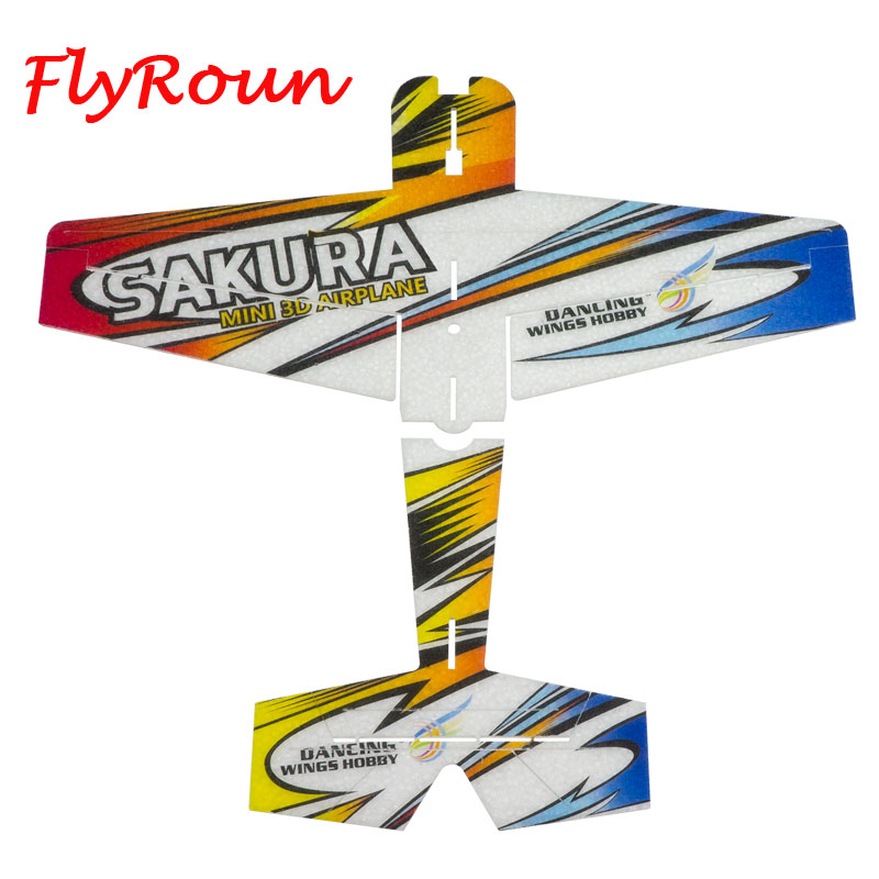 Rc Vliegtuig 3D Vliegtuig Micro Mini Schuim Epp Pp F3P Lightset Kit Model Hobby Speelgoed Sakura Afstandsbediening Speelgoed
